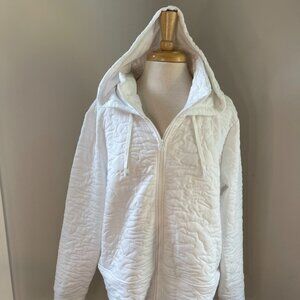 DSG Women’s Zip Up Hooded Jacket White Large
